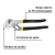 Pinza de extensión 8" mango de PVC, Pretul 28161 - FERRETERIAS CORESI