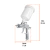 Pistola ppintar gravedad LVLP vaso plastico, 2 mm, Truper 101092 en internet