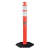 Poste delimitador de 115 cm de alto con base y reflejante - comprar en línea
