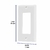 Placa 1 ventana, de policarbonato, linea Classic, Volteck 46418 - FERRETERIAS CORESI