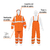 Conjunto impermeable doble capa naranja con reflejante, M 17408 - FERRETERIAS CORESI