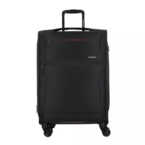 Mala de Viagem Grande Poliéster Expansível Rodas 360 Cadeado TSA Samsonite Bahia Lite - PRETA - comprar online