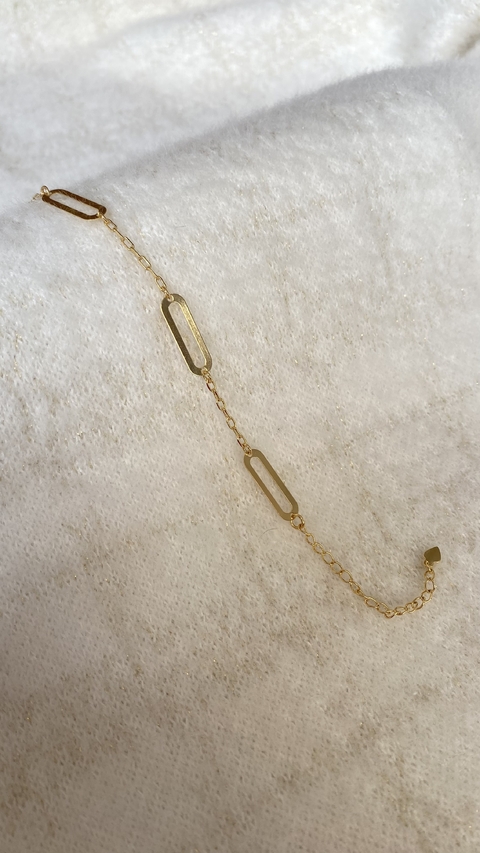 Pulseira detalhes retângulo