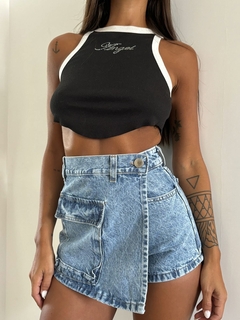 Short-Pollera Kenzie Azul
