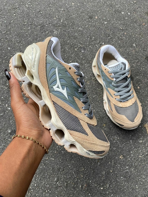 MIZUNO PROPHECY LS BEGE/ CINZA