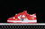 DUNK LOW SB VERMELHO/BRANCO