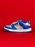 DUNK LOW INFANTIL CINZA COM AZUL LOGO TRANSPARENTE SOLA BRANCA - comprar online