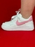 NIKE AIR FORCE 1 BRANCO ROSA PRATA NACIONAL S