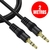 Cabo 2 Metros P2xP2 3.5mm Macho Preto Reforçada