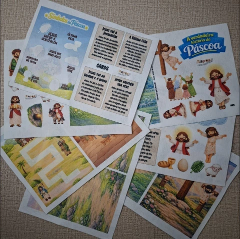 Kit de estampas para confecção - QUIET BOOK PÁSCOA 2026