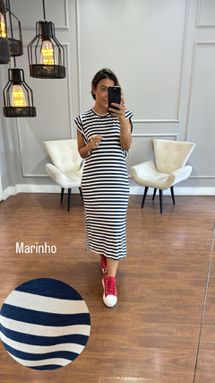 Vestido Listrado muscle - loja online