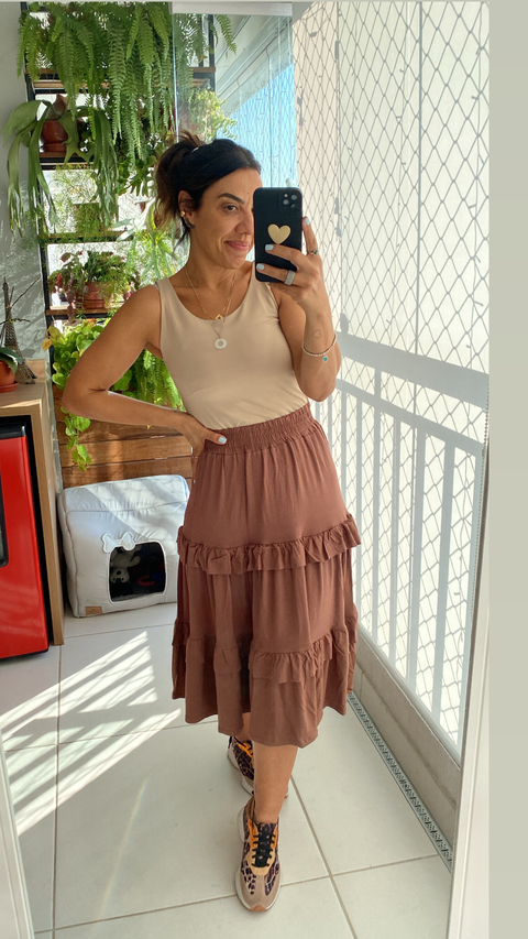 Saia 3 Marias em Viscolycra