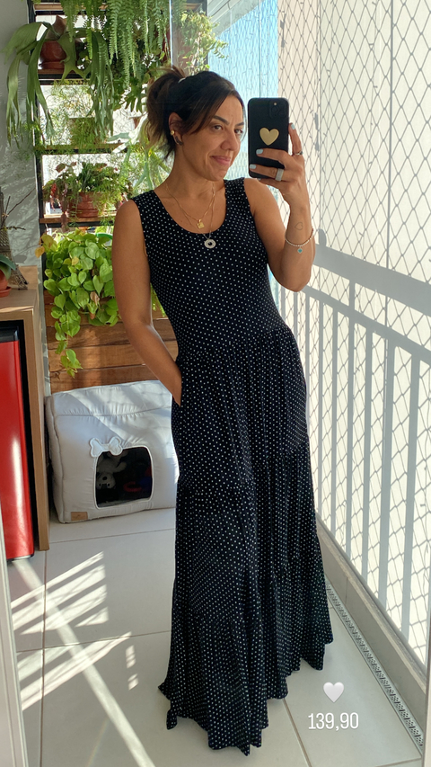 Vestido Regatao com bolsos
