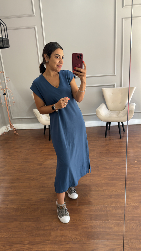 Vestido longo de Moletinho