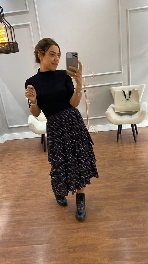 Saia Plissada 3 Marias