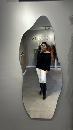 Calça De Couro e poliamida - comprar online