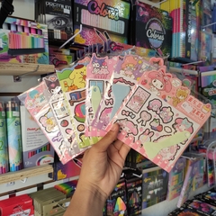 STICKERS MUNDO SANRIO PAPEL DE ARROZ PRE CORTADOS MUNDO SANRIO