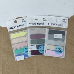 POST IT SEPARADOR 1OO PZS 5 COLORES DIFERENTES STICKY NOTES