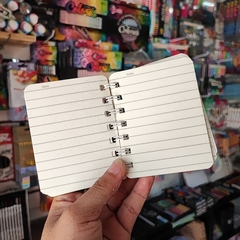 LIBRETAS MINI LIBRETAS MOKA STATIONERY FLORES A7 82 X 105 MM ARILLOS METALICOS RAYAS PASTA SUAVE LIBRETAS - tienda en línea