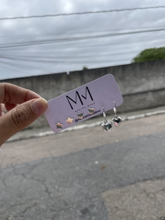 Trio kit brincos prata - Menina Moça Bijoux