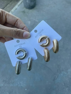 Argola + um piercing tubo fake - Menina Moça Bijoux