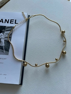 Choker Aro ondulada esferas - comprar online