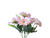Gérbera Branca Com Rosa Arranjo Flor Artificial Vaso Rústico - FlorDecorar