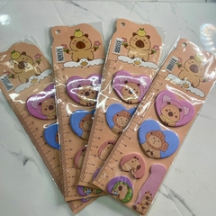 Maleta kawai Capivara papelaria fofa - Malta Acessórios Presentes Diferentes e Papelaria Fofa