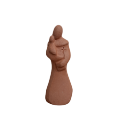 Santo Antonio Mini Escultura Cerâmica Terracota - comprar online
