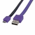 CABLE MICRO USB A USB MANHATTAN 1MT PLANO COLOR NEGRO / MORADO 391368 - comprar en línea