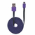 CABLE MICRO USB A USB MANHATTAN 1MT PLANO COLOR NEGRO / MORADO 391368 - tienda en línea
