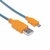 CABLE MICRO USB A USB MANHATTAN 1MT TEXTIL COLOR NARANJA / AZUL 394024