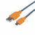 CABLE MICRO USB A USB MANHATTAN 1MT TEXTIL COLOR NARANJA / AZUL 394024 - comprar en línea
