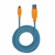 CABLE MICRO USB A USB MANHATTAN 1MT TEXTIL COLOR NARANJA / AZUL 394024 - tienda en línea