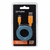 Imagen de CABLE MICRO USB A USB MANHATTAN 1MT TEXTIL COLOR NARANJA / AZUL 394024