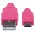 CABLE MICRO USB A USB MANHATTAN 1MT TEXTIL COLOR ROSA / MORADO 352758 - PC Mérida.com: PC Gamer de Alto Desempeño