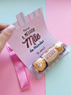 Porta Chocholate Com Laço Dia Das Mães