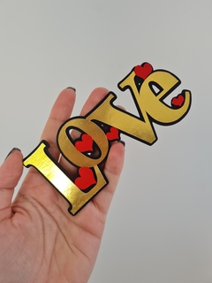 Topo de Bolo - LOVE