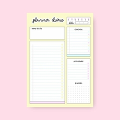 Blocos Planner Diario - comprar online
