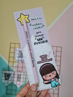 Card Com Lápis Personalizado Volta As Aulas - comprar online