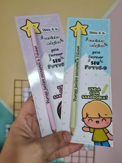 Card Com Lápis Personalizado Volta As Aulas - Tai Artes e Festas LTDA