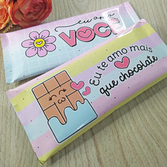 Barra de chocolate personalizada 90g - Dia dos Namorados