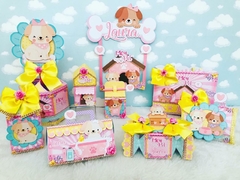 Caixa Casinha Luxo Cachorrinhos/ Pets - comprar online