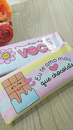 Barra de chocolate personalizada 90g - Dia dos Namorados na internet