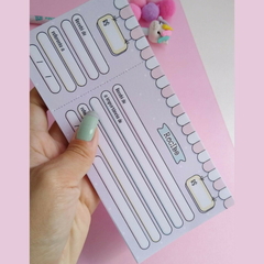 Talão de recibo Personalizado Rosa