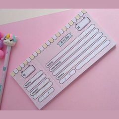 Talão de recibo Personalizado Rosa - Tai Artes e Festas LTDA