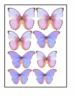 Mariposas impresas x 20 unidades - tienda online