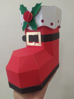 BOTA PAPA NOEL NAVIDAD - Tres Deseos Deco Mdp