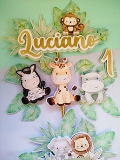 CAKE TOPPER SAFARI - Tres Deseos Deco Mdp