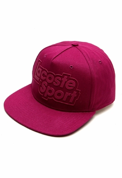 Imagem do bone aba reta lacoste
